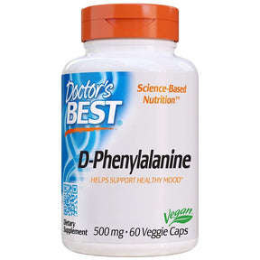 D-Phenylalanine 500 mg - 60 capsules - Nutra Best Europe