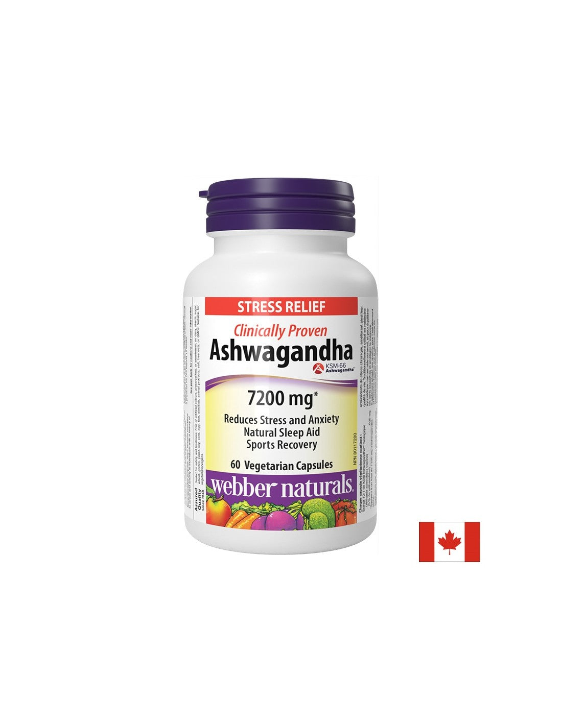 Релаксация на нервната система - Ashwagandha 7200 mg, 60 V капсули