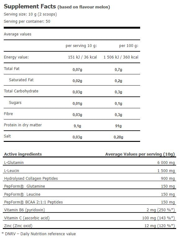 Глутаминова ултра амино мощност 0,500 кг