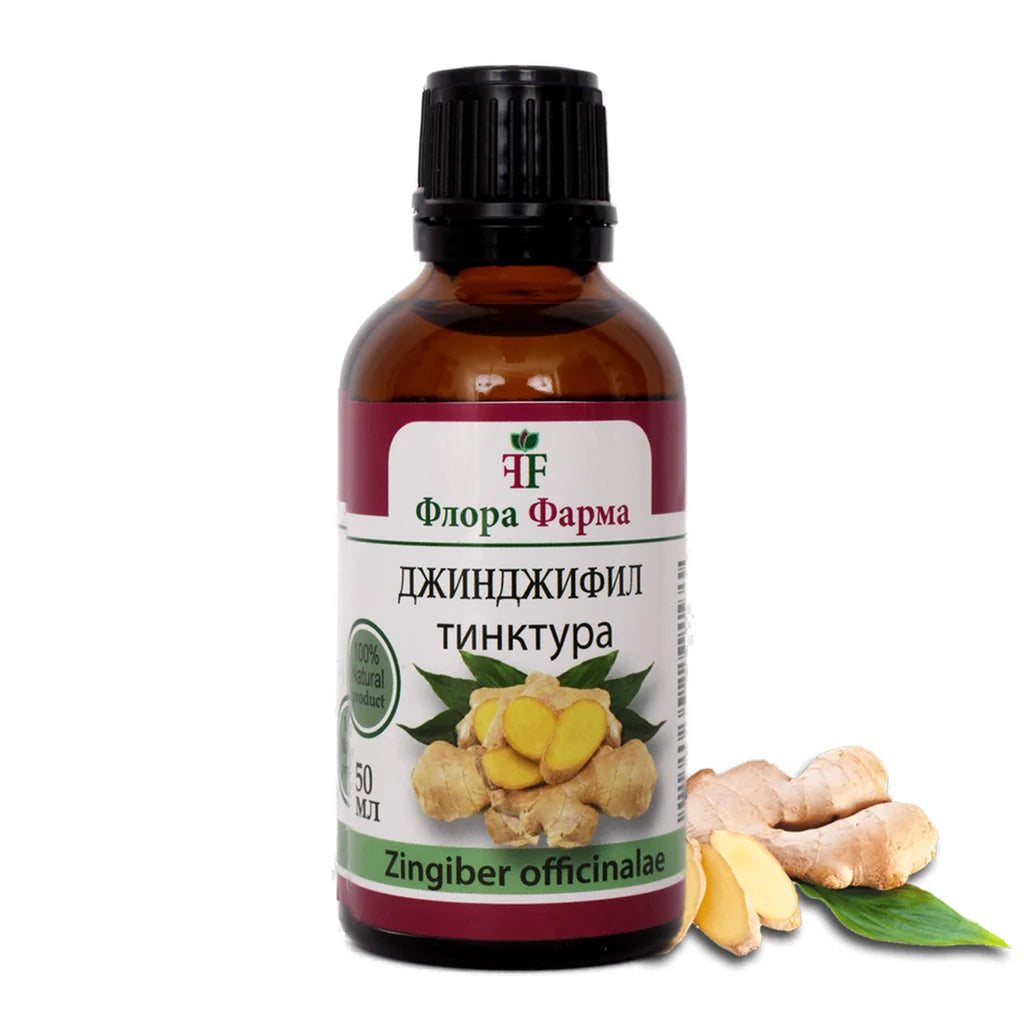 Джинджифил 750 mg - тинктура 50ml флора ферми