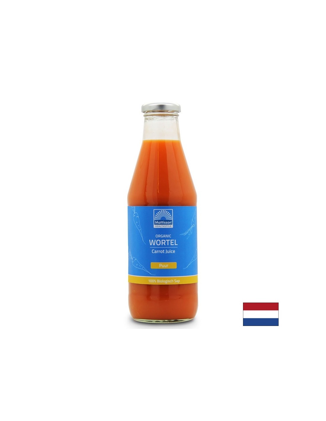 Органичен сок от морков - добър за очите, 750 ml