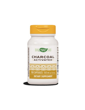 Digestive System Detox - Activated Charcoal, 100 Capsules Nature's Way - Nutra Best Europe