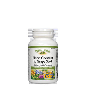 Horse Chestnut & Grape Seed 350 mg - 60 capsules - Nutra Best Europe