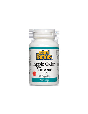 Apple Cider Vinegar 500 mg x 90 capsules Natural Factors - Nutra Best Europe