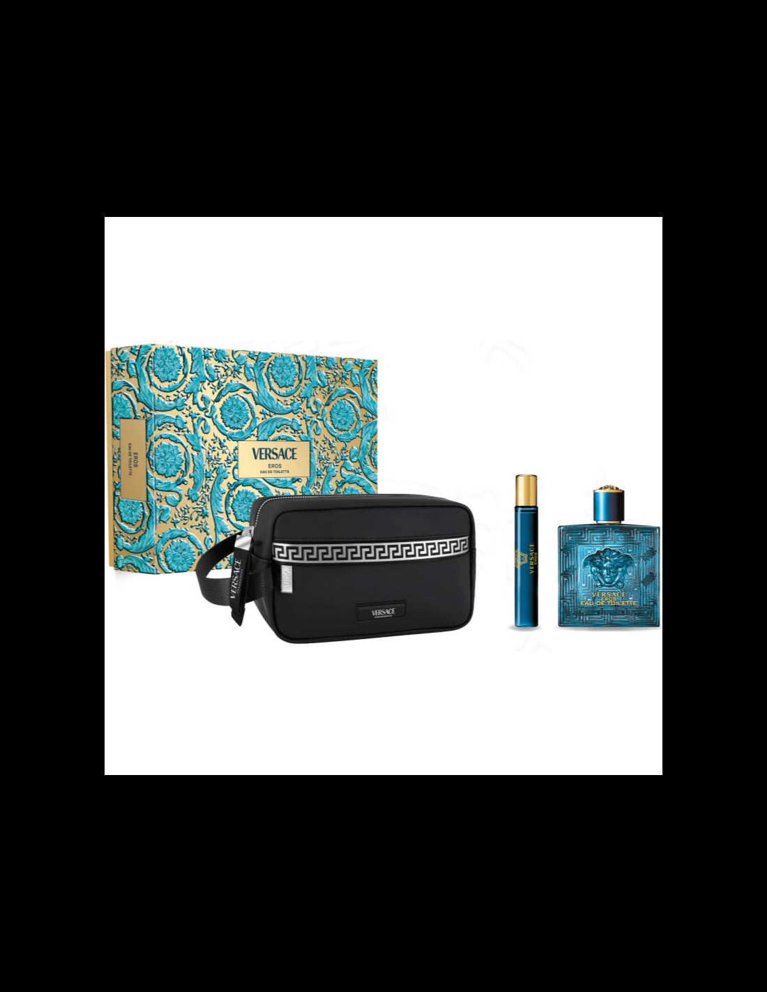 <tc>VERSACE</tc> Eros Eau De Toilette Spray 100ml Коледен комплект 3 части