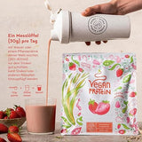 Вегански протеинов прах ягода - 600 g, направени в Германия - Alpha Foods