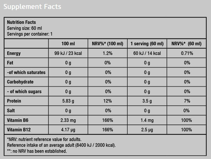 BCAA изстрел/20x60ml.