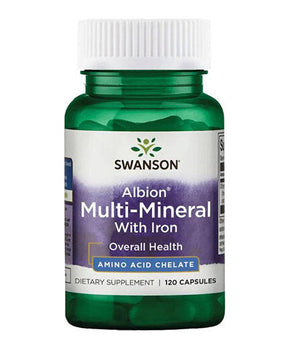 Albion Multi-Mineral With Iron - 120 capsules - Nutra Best Europe