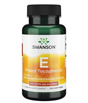 Vitamin E 200 IU - Mixed Tocopherols - 250 capsules - Nutra Best Europe