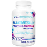 Магнезиев хелат + Ashwagandha + B6 P-5-P-100 капсули