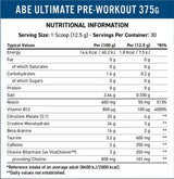 Abe - All Black Everything | Ultimate преди тренировка - 375 грама
