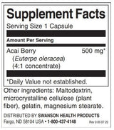 Acai Berry 500 mg - 120 капсули