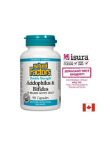 Acidophilus & Bifidus 10 милиарда активни клетки Двойна сила / Acidophilus bifidus, 10 милиарда активни пробиотици, 90 капсули