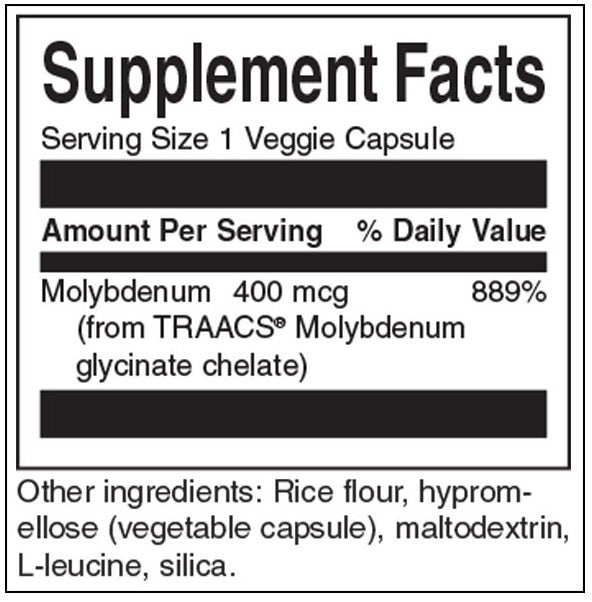 Albion хелатен молибден 400 mcg - 60 капсули