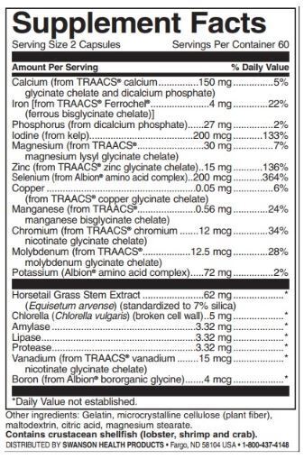 Albion Multi -Mineral с желязо - 120 капсули