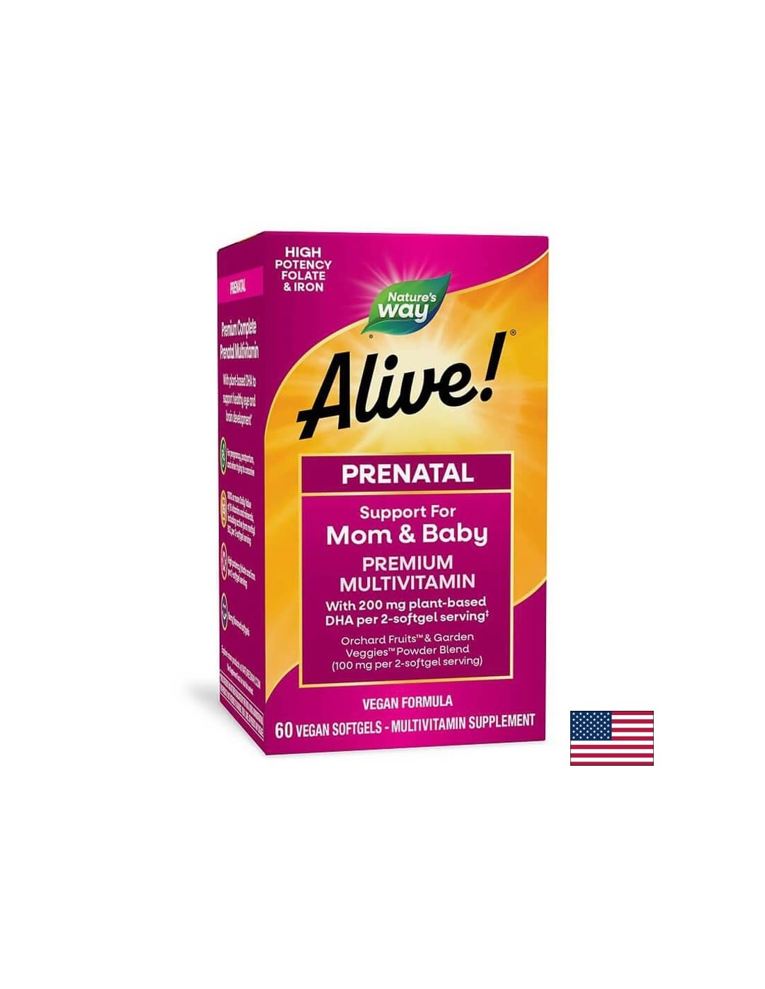 <tc>Alive</tc>! Пълни пренатални мултивитамини | Premium Formula - 60 гел капсули