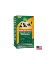 <tc>Alive</tc>!® Max6 Мултивитамини с максимална ефективност (без желязо) <tc>Alive</tc>! / Мултивитамини максимална сила (без добавено желязо), 90 капсули Nature's Way