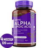 Alpha Lipoic Acid 650mg /120 капсули, 120 дози/ <tc>Nutravita</tc>