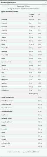Alpha Men Super Multi Vitamin - 120 таблетки