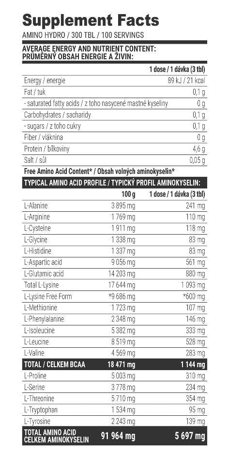 Амино хидро 4000 mg - 300 таблетки
