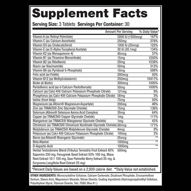 Anavite xt | Xtreme Test Formula + Multivitamins - 90 таблетки