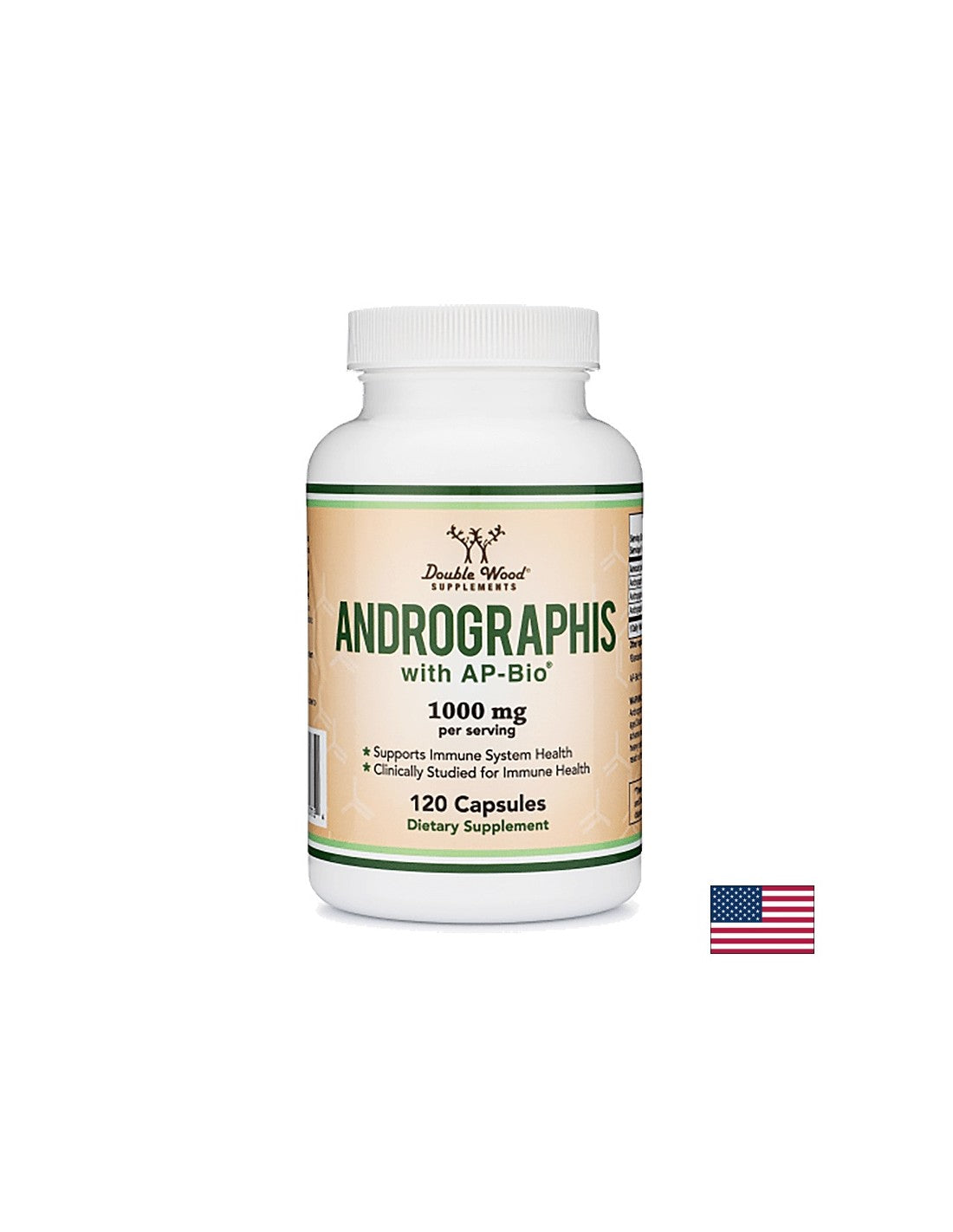Андрографис с AP-Bio®/ Андрографис, 120 капсули <tc>Double Wood</tc>