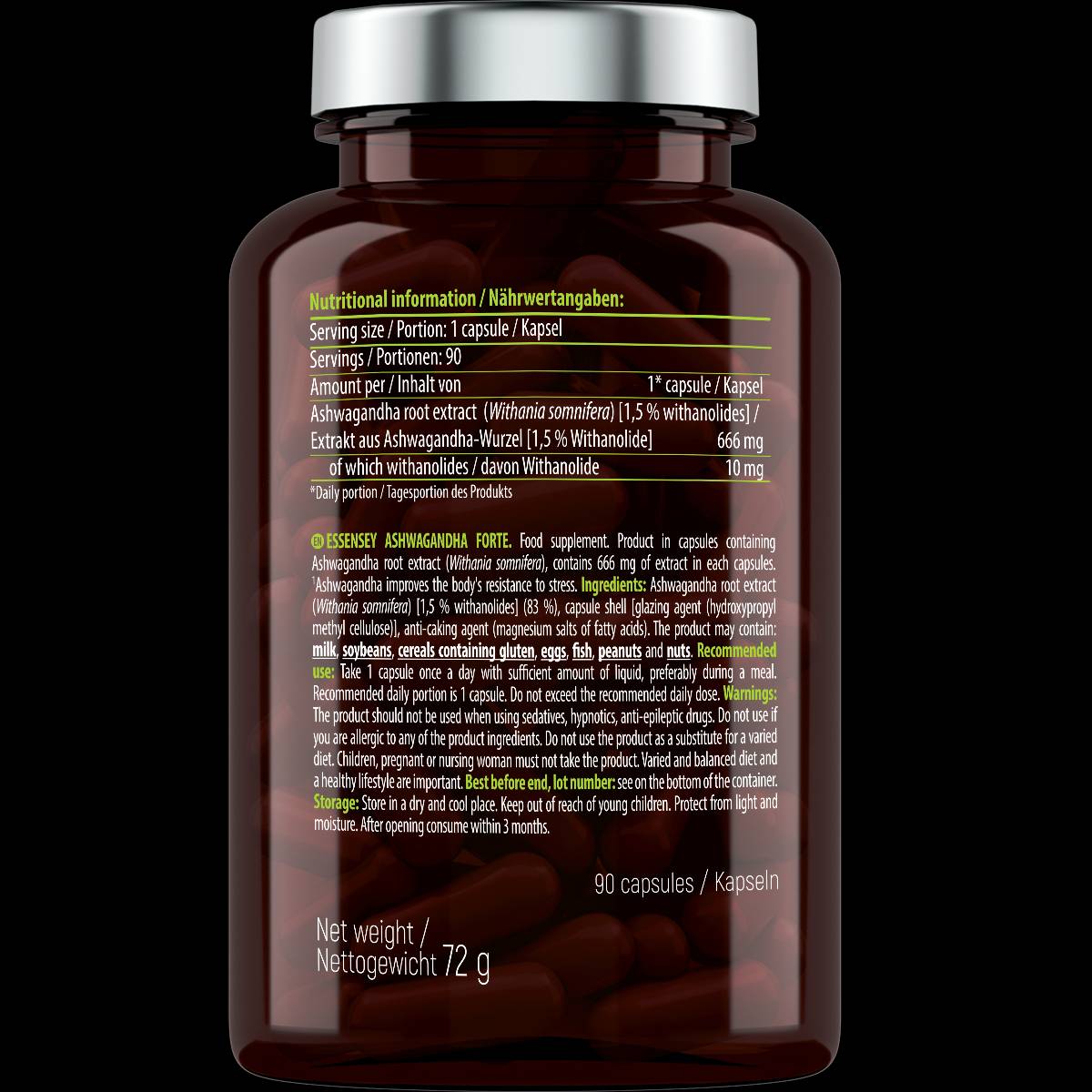 Ashwagandha Forte 666 mg - 90 капсули