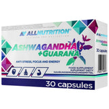 Ashwagandha + guarana | Против стрес, фокус и енергия - 30 капсули