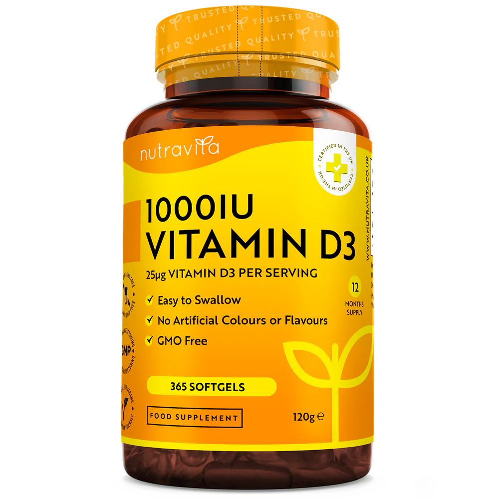 Витамин D3 1000IU (25UG) 365 Softgels