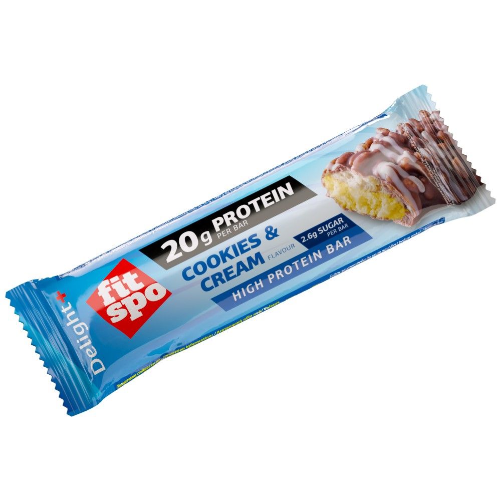 Delight+ Protein Bar Biscuits and Cream - 60 грама