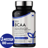 BCAA (2:1:1) с витамини B6 и B12 - 180 Vcaps. <tc>Nutravita</tc>