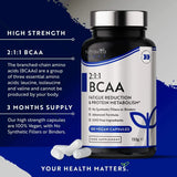 BCAA (2:1:1) с витамини B6 и B12 - 180 Vcaps. <tc>Nutravita</tc>