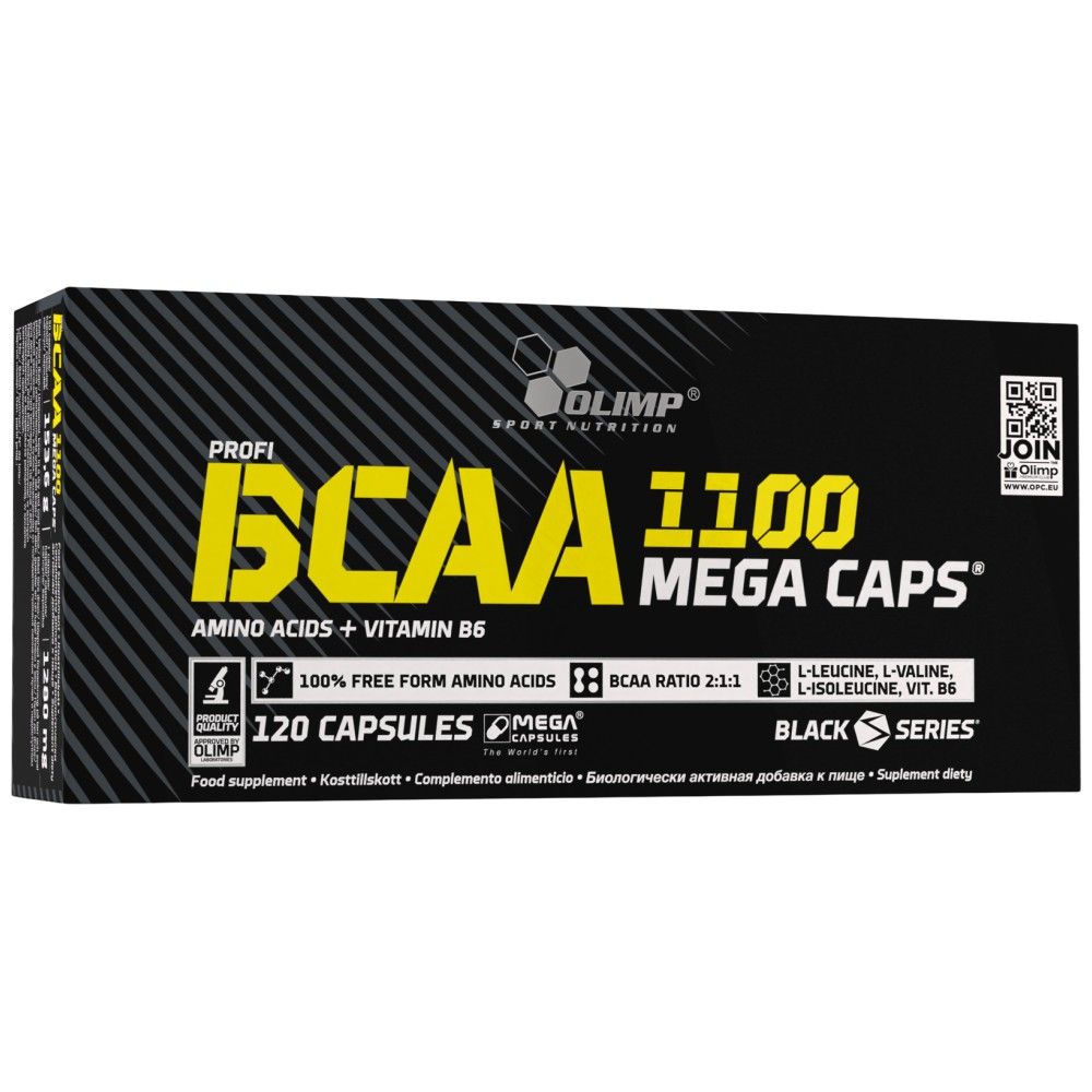 BCAA MEGA CAPS 1100 - 120 капсули