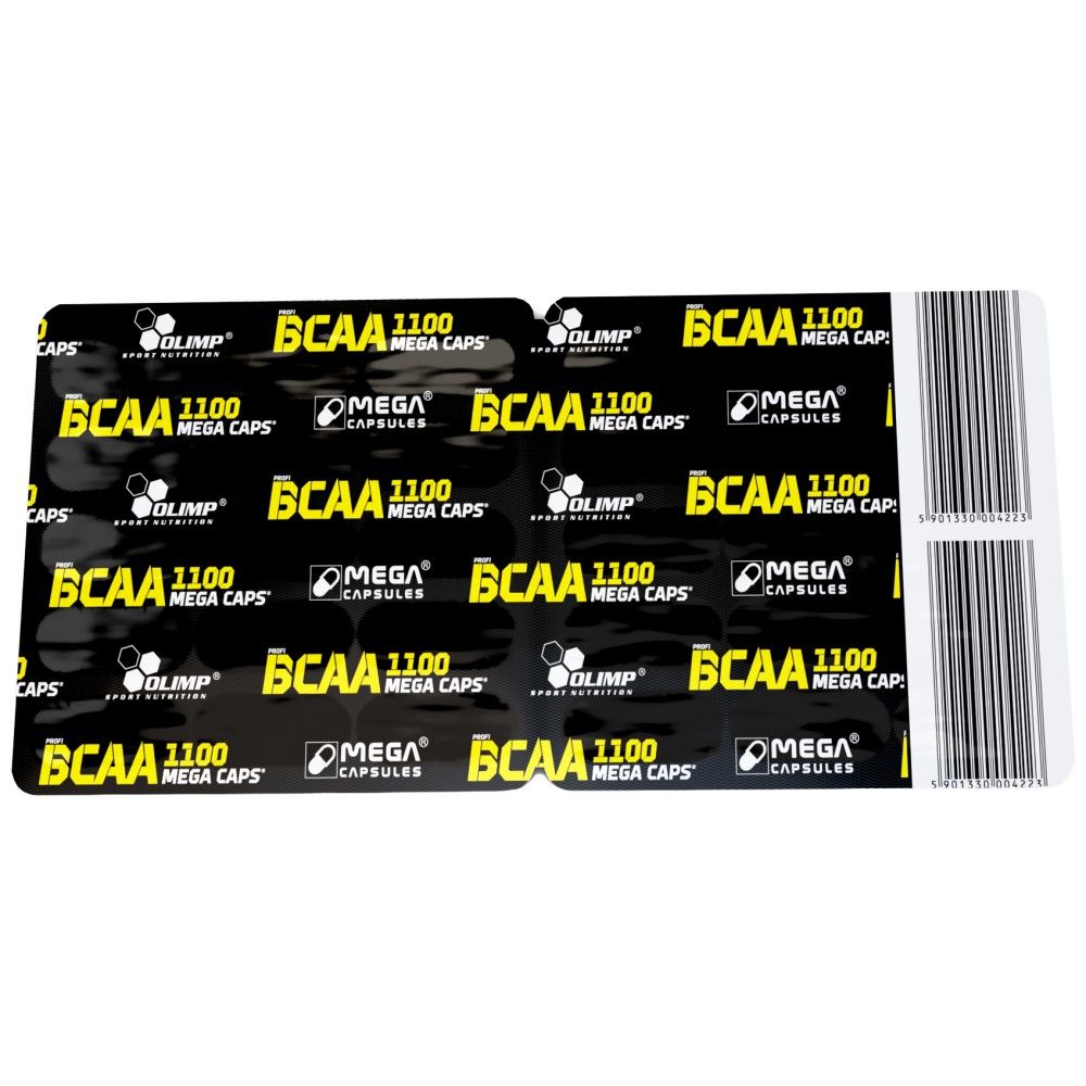 BCAA MEGA CAPS 1100 - 30 капсули
