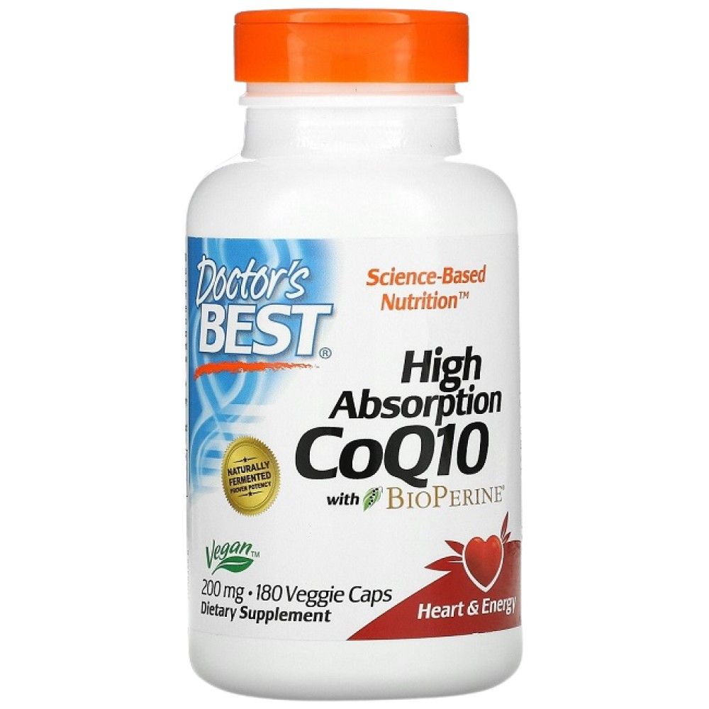 Най -добър COQ10 с биоперин 200 mg - 180 капсули