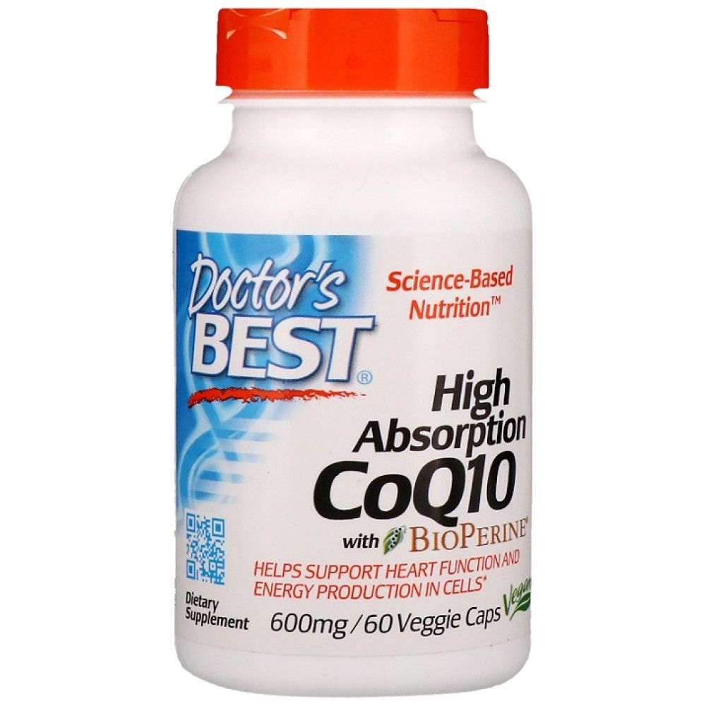 Най -добър COQ10 с биоперин 600 mg - 60 капсули