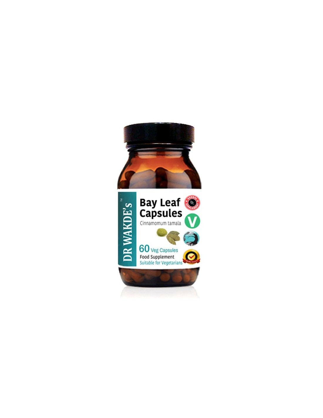Bay Leaf / Indian Bay Leaf Ayurveda, 60 капсули д -р Wakde's