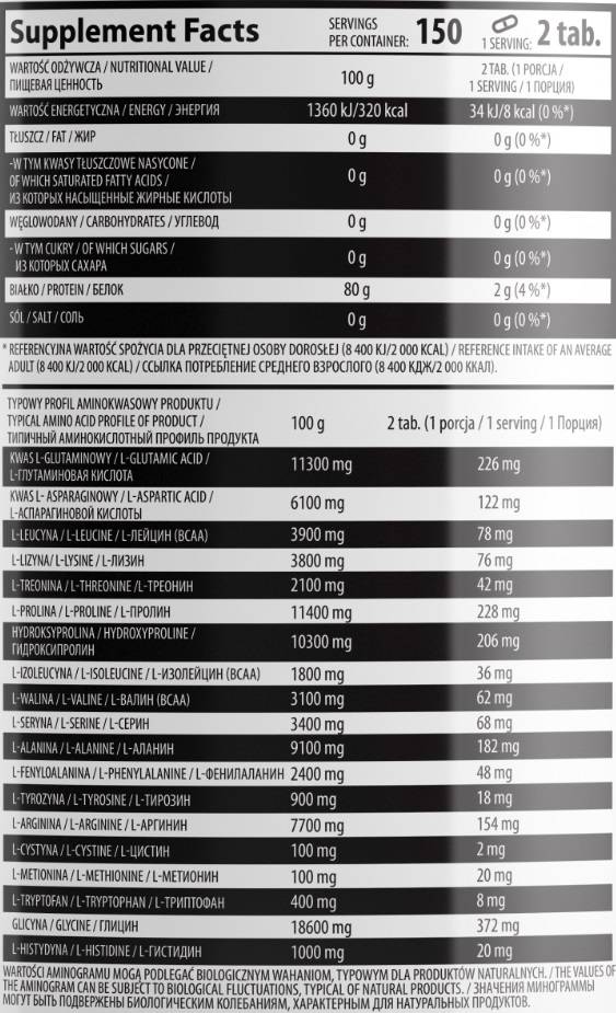 Говеждо амино 2000 300 таблетки