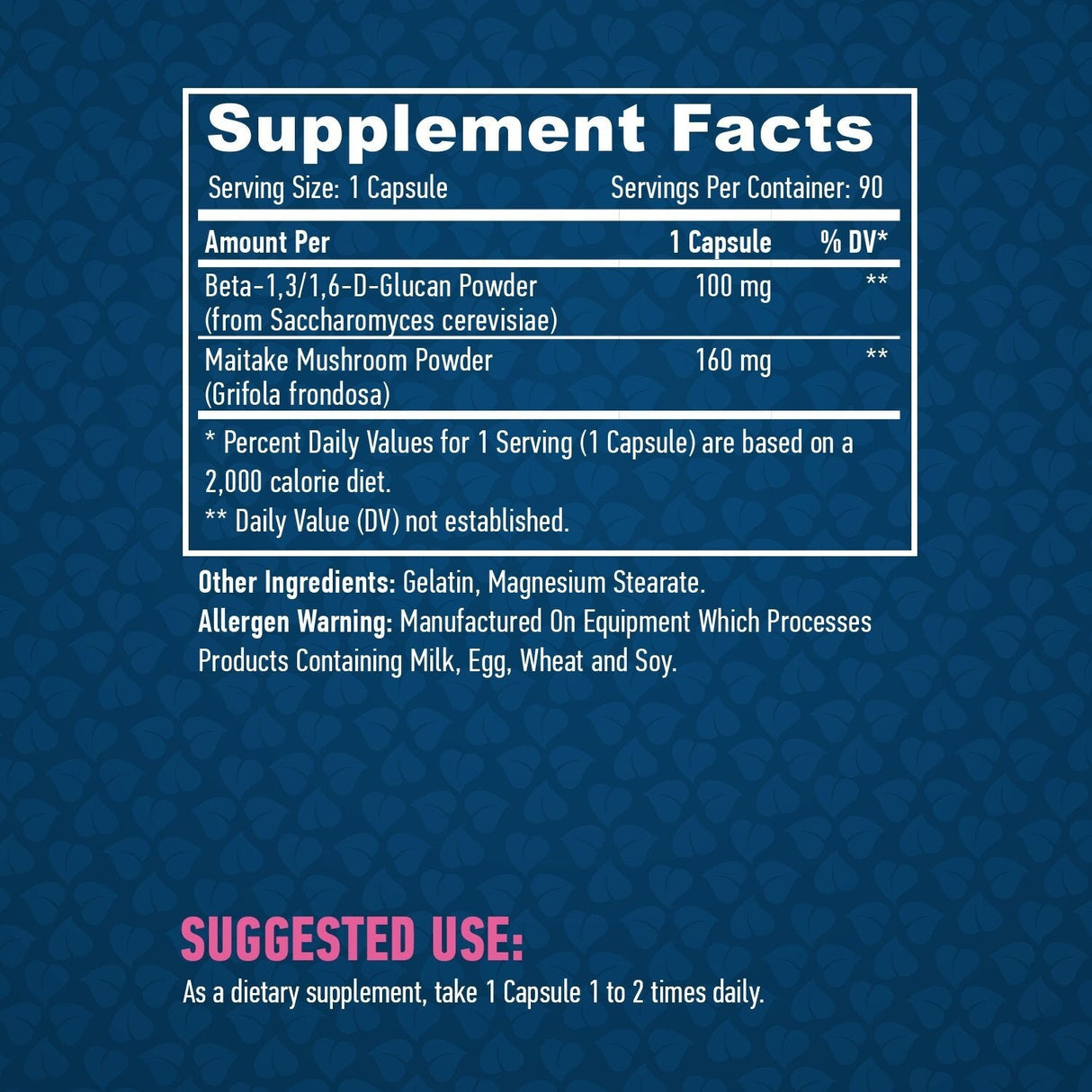 Бета глюкан 100 mg / 90 капачки