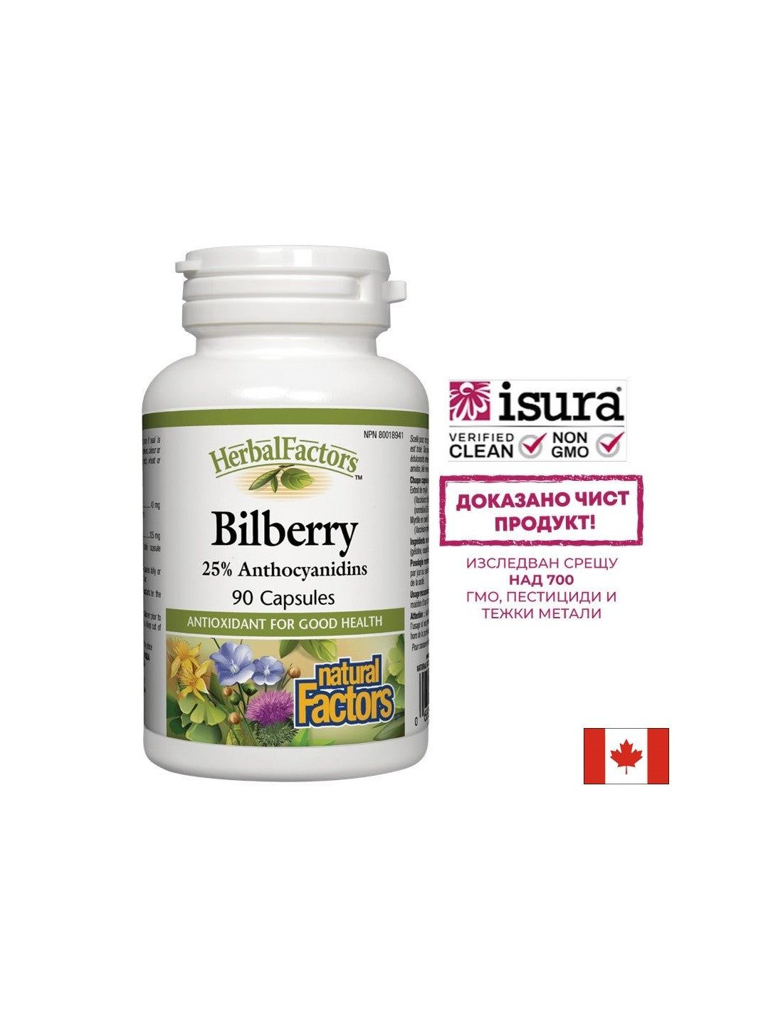 Bilberry 345 mg - 90 капсули