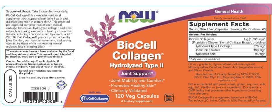 Biocell Collagen / Hydrolyzed Type II - 120 капсули