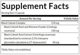 Черен кохош (стандартизиран) 550 mg - 120 капсули