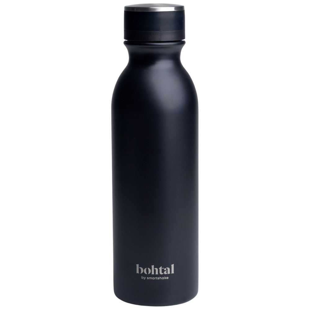 Бохтална изолирана колба | Черен - 600 ml