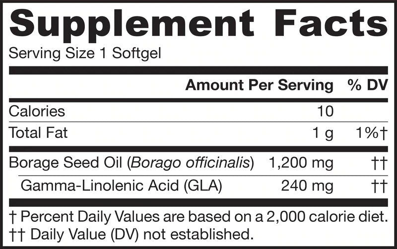 BORAGE (GLA) 1200 mg - 120 гел капсули