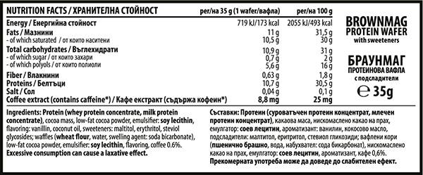 Brownmag Classic Vafle 12 x 35 грама