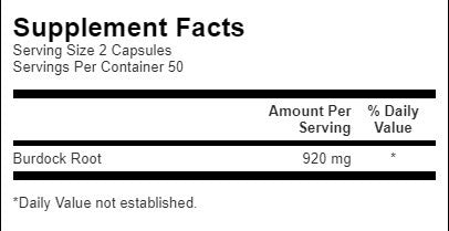 Корен от бурдок 460 mg - 100 капсули
