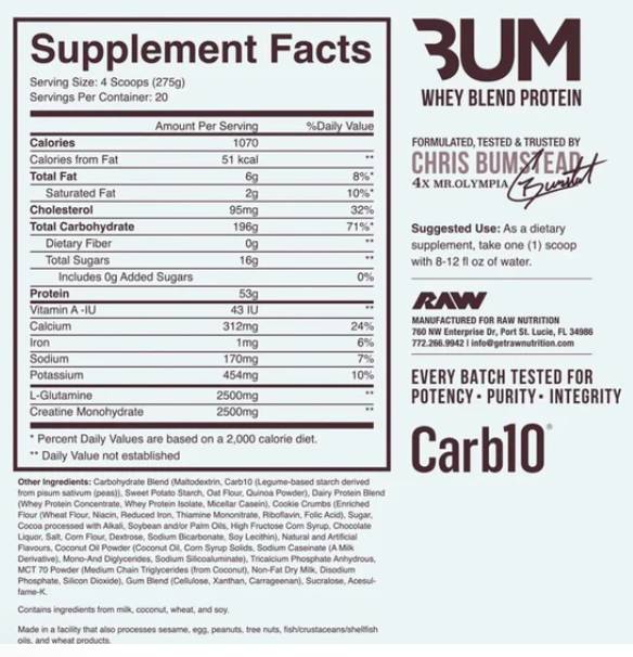 CBUM MASS GAINER | Суроватъчен протеин и CARB10® - 5443 грама