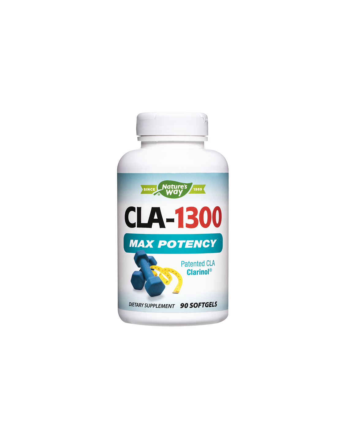 CLA -1300 MAX потентност / конюгирана линолова киселина / - намаляване на теглото, 90 Softgels Nature Way