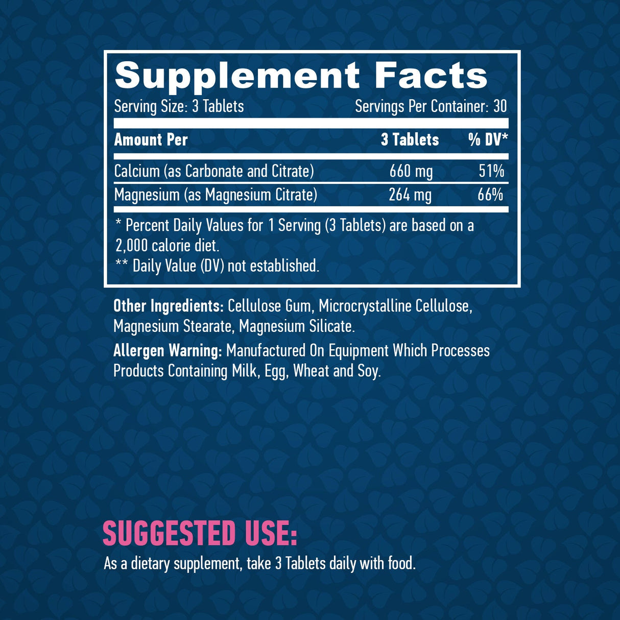 Cal-Mag Citrate 90 раздела.
