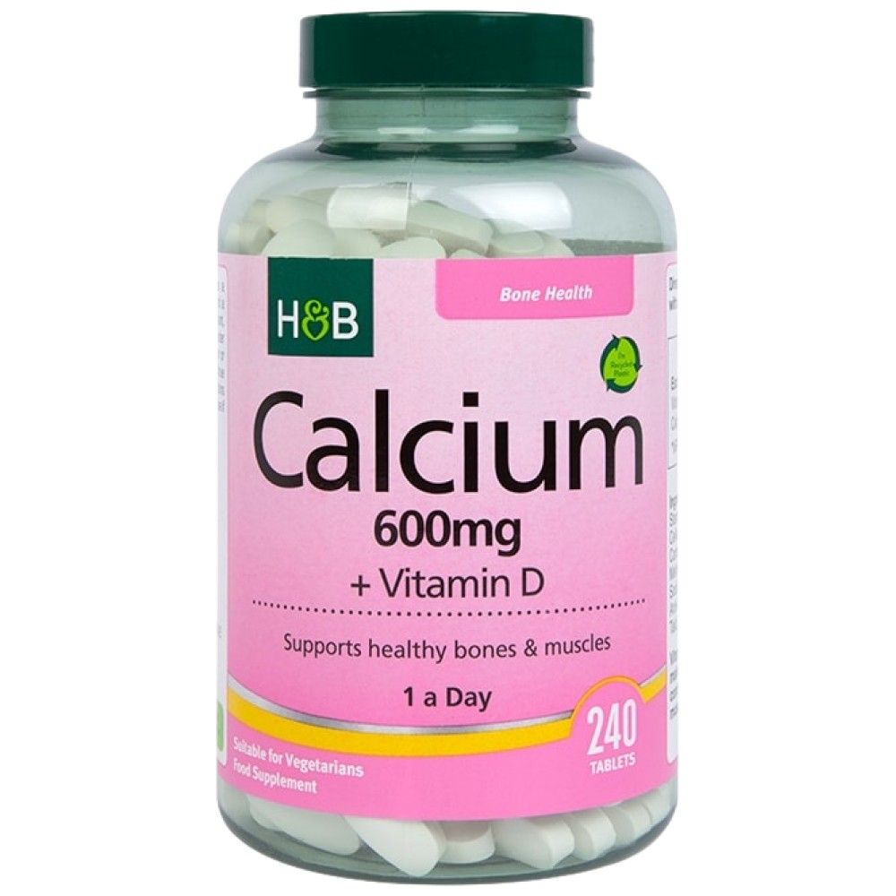 Калций 600 mg + витамин D - 240 таблетки